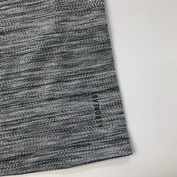 Adidas Shirt Mens L Large Grey Black Axis Tech Basic Aeroready Training Running - Picture 8 of 10